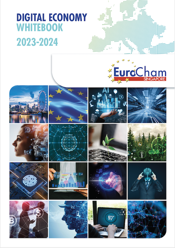 Cover of EuroCham Singapore Digital Economy Whitebook 2023-2024