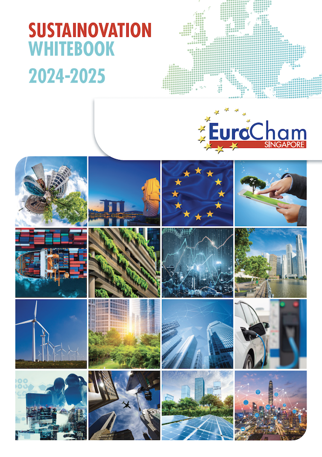 Cover of Sustainovation Whitebook 2024-2025 - EuroCham Singapore