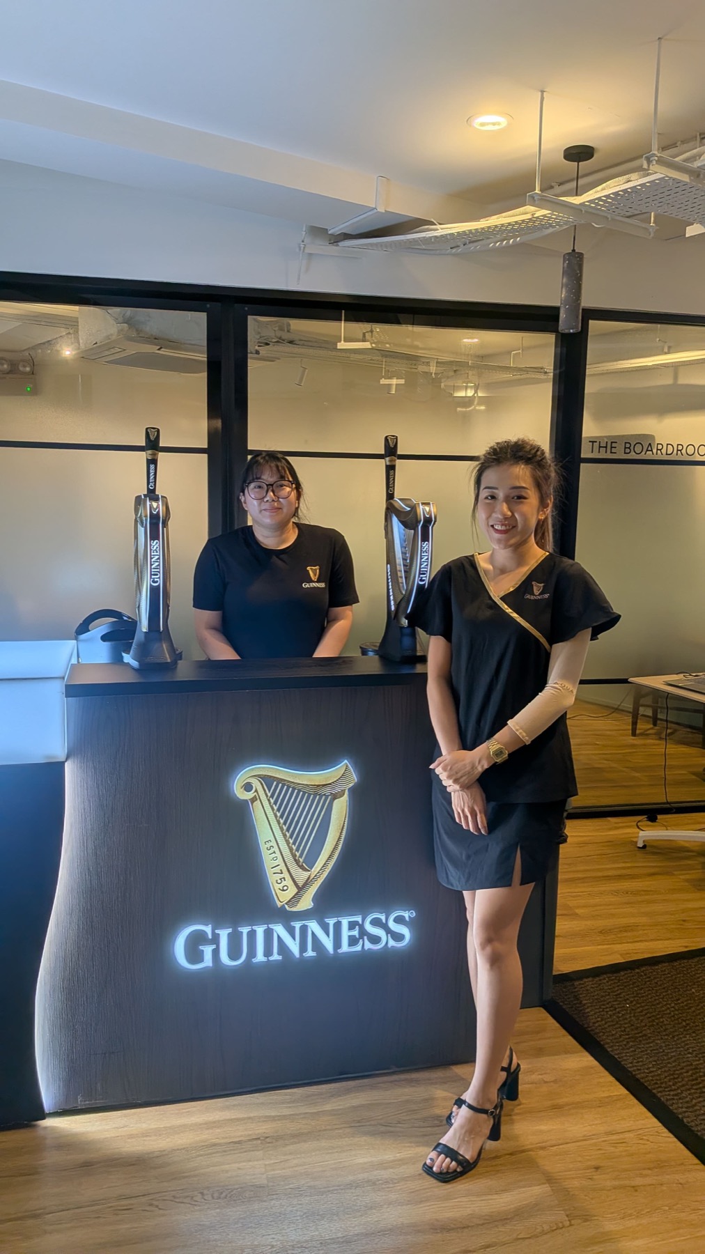 A Guinness branded bar staffed for the chamber’s 2026 Annual General Meeting
