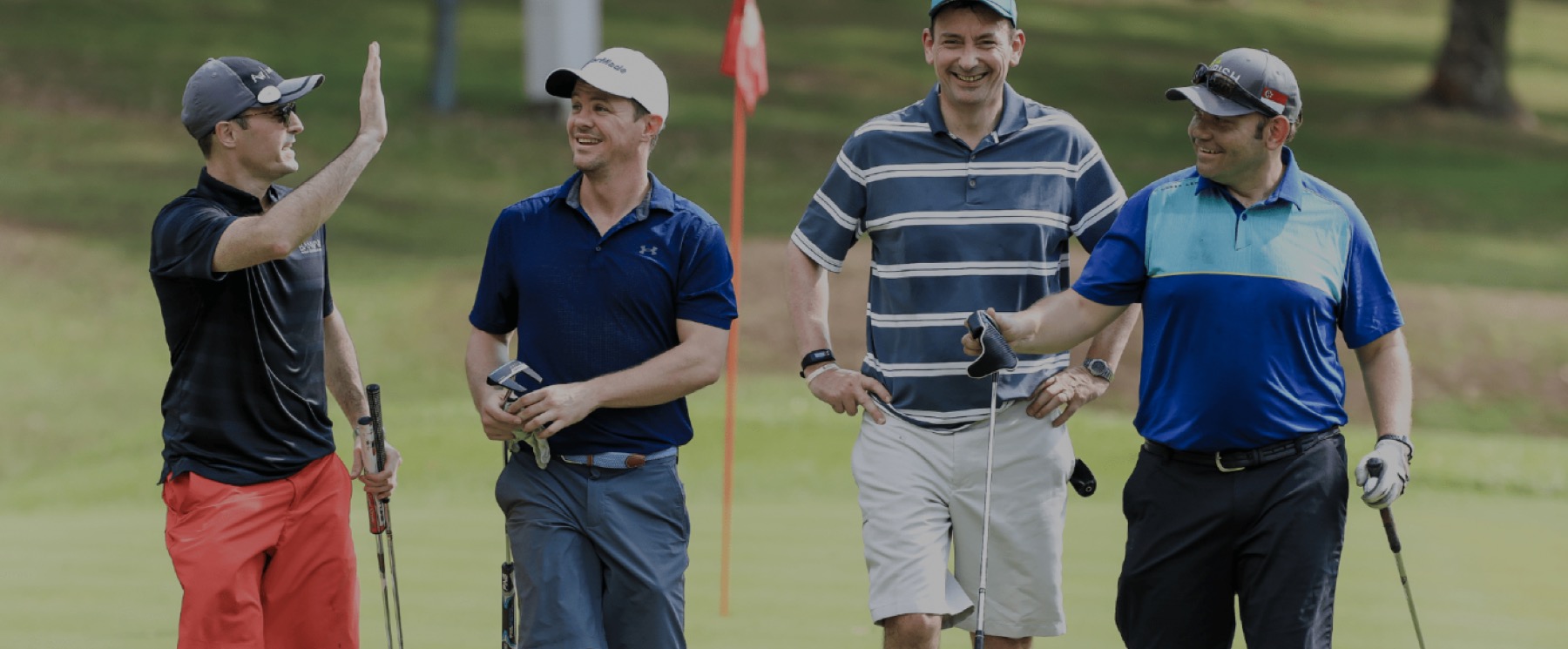 Golfers on a course, from the rotating banner on their own home page